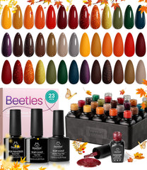 Beetles Gel Polish Cozy Campfire yellow swatch for warm fall nails