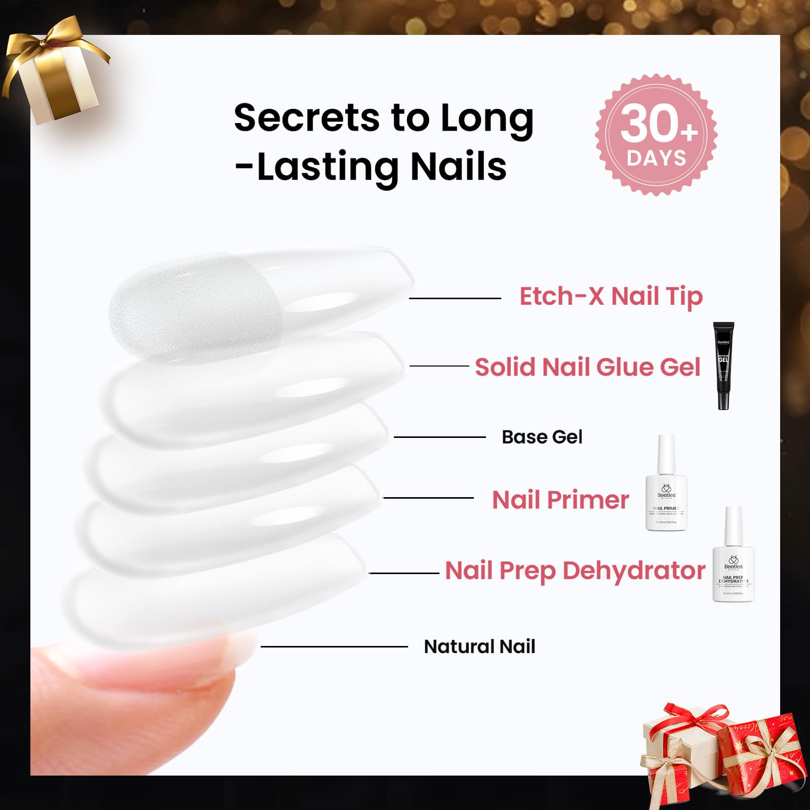 Beetles Gel Polish dehydrator bottle helps prep nails for better base adhesion.