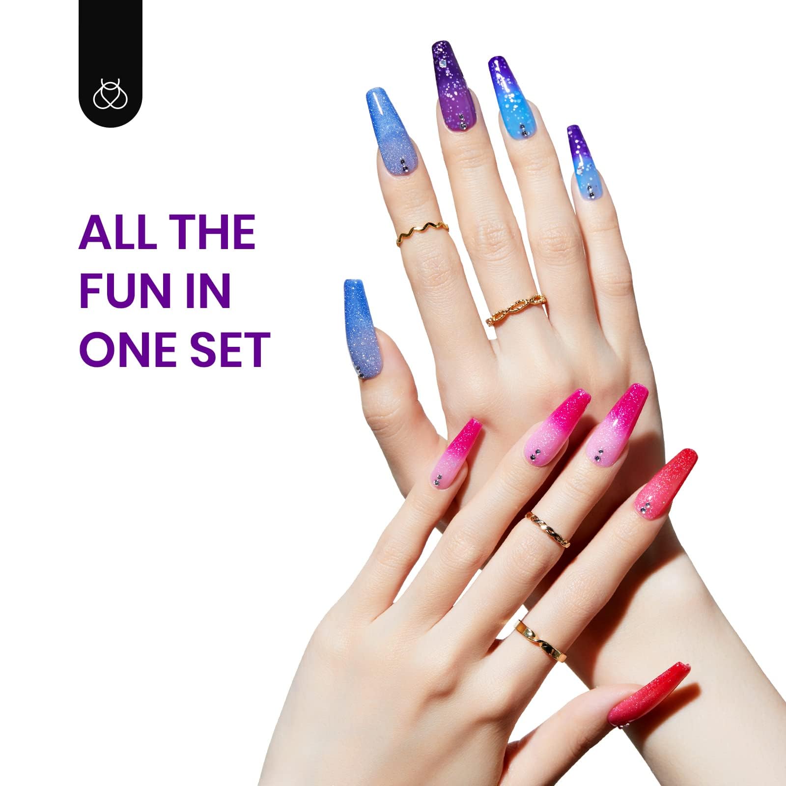 Beetles Gel Polish 3-week wear demonstrates durability and sheen.
