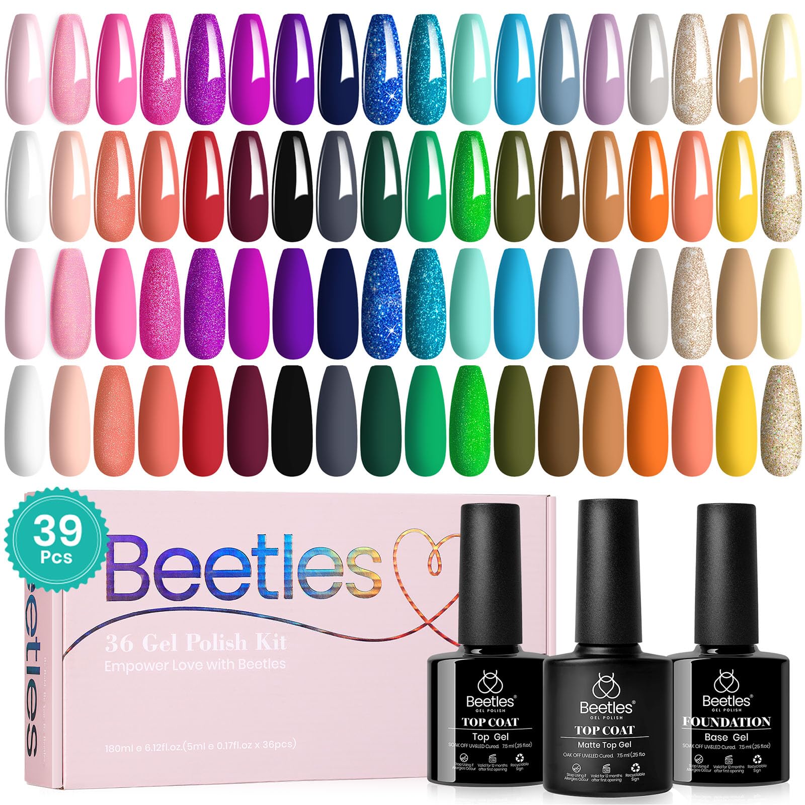 Beetles Gel Polish Fall color palette promotes long-lasting shine and versatile styles.