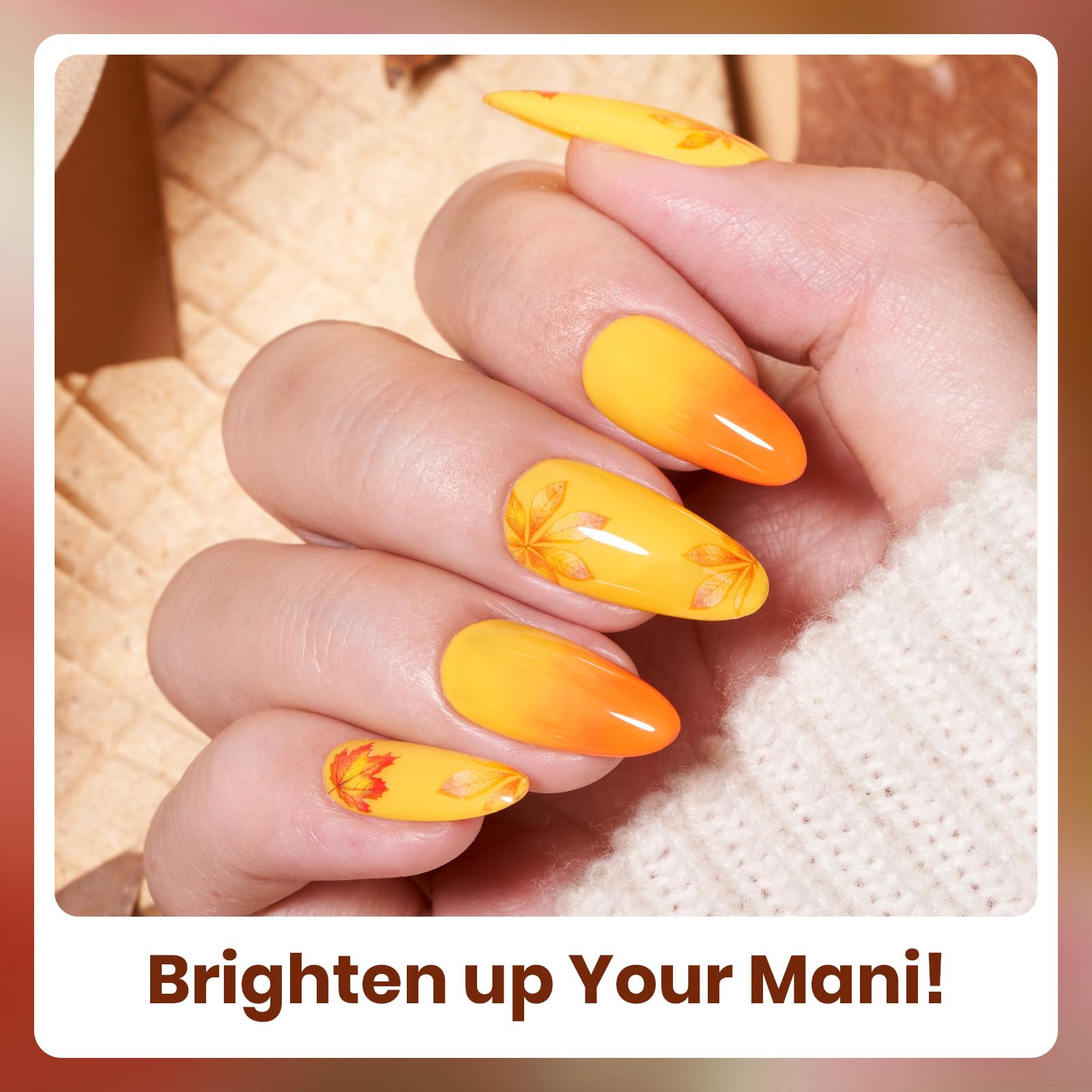 Beetles Gel Polish maple red for bold, chip-resistant autumn manicure.