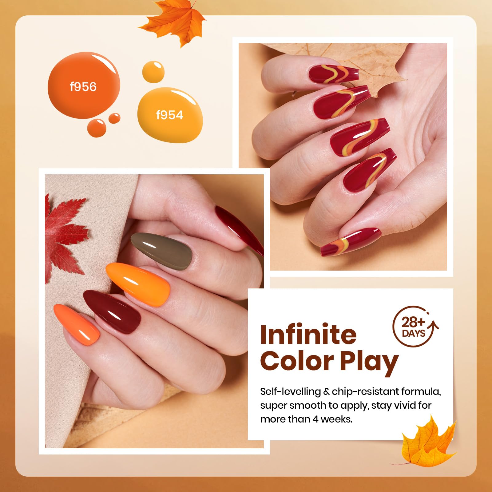 Beetles Gel Polish mustard yellow for vibrant autumn nails with gloss.