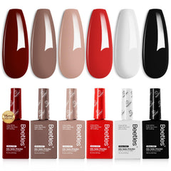 Beetles Gel Polish fall-winter set swatches show glossy holiday-ready color