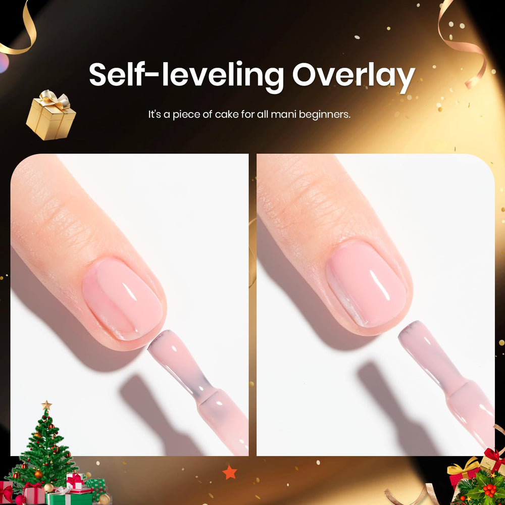 Beetles Gel Polish French tip base color demonstrates versatile base for French manicure.
