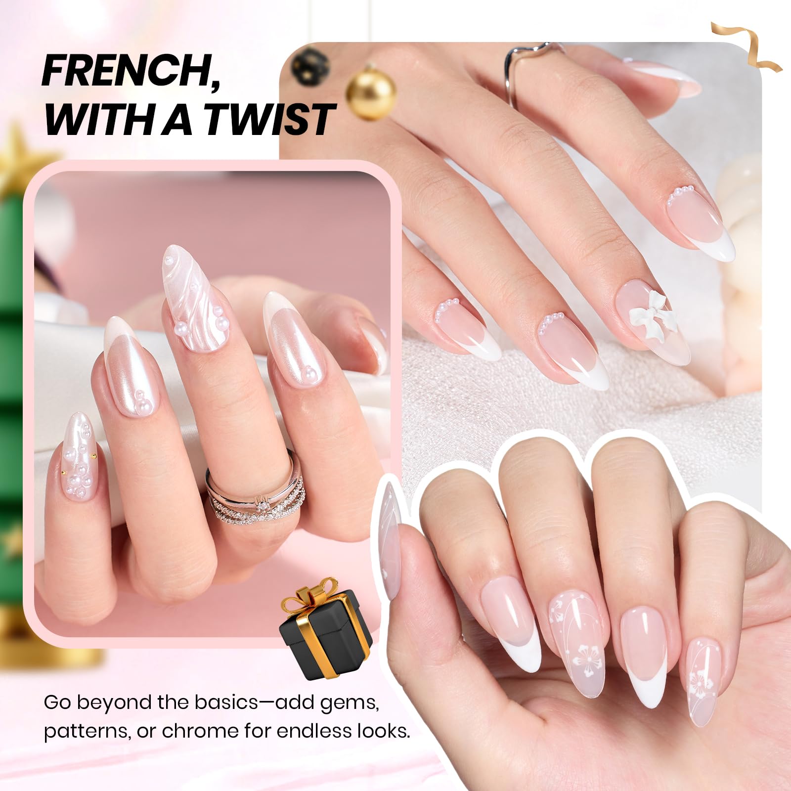 Beetles Gel Polish French-tip-sticker-style-1 guides precise DIY French tips.