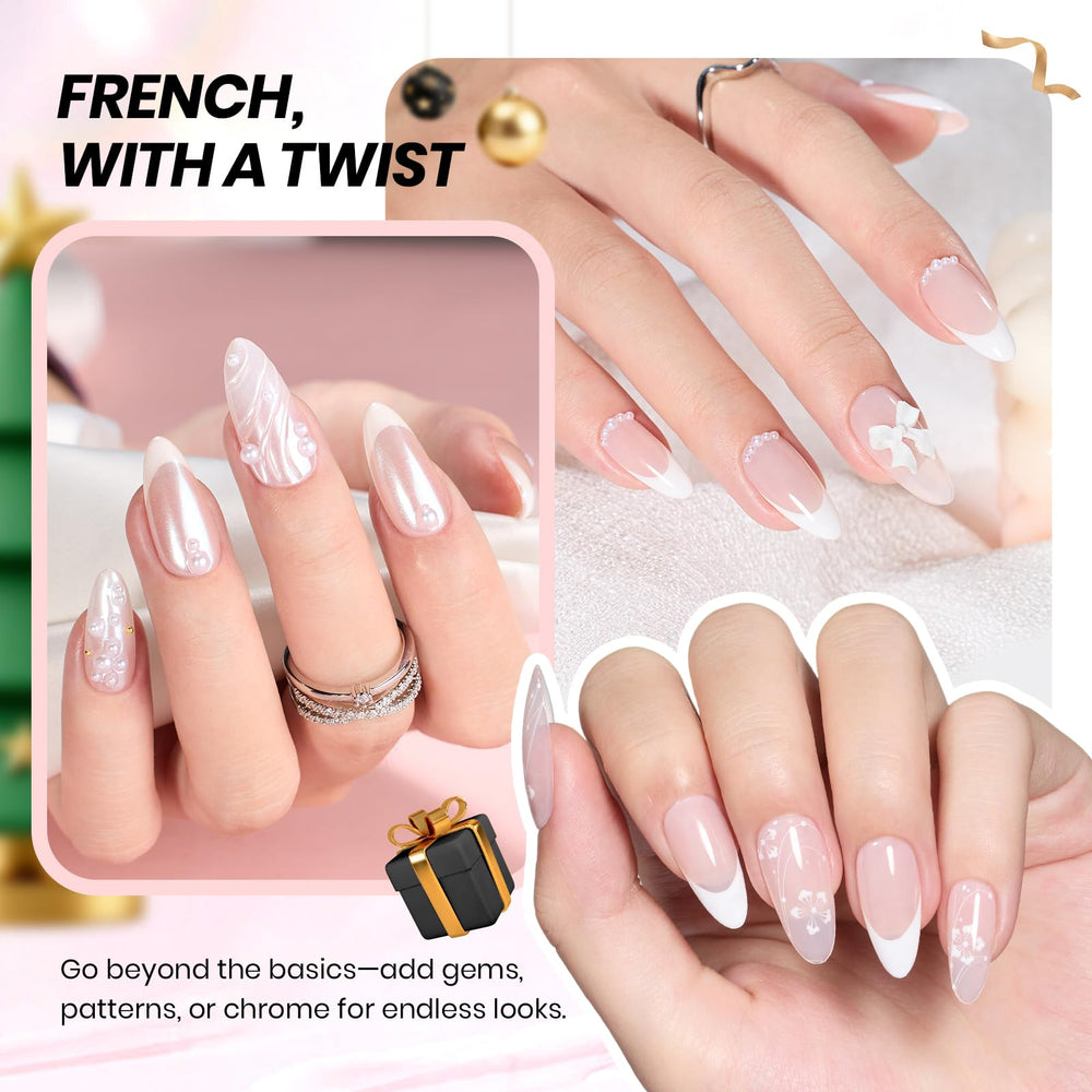 Beetles Gel Polish French-tip-sticker-style-1 guides precise DIY French tips.
