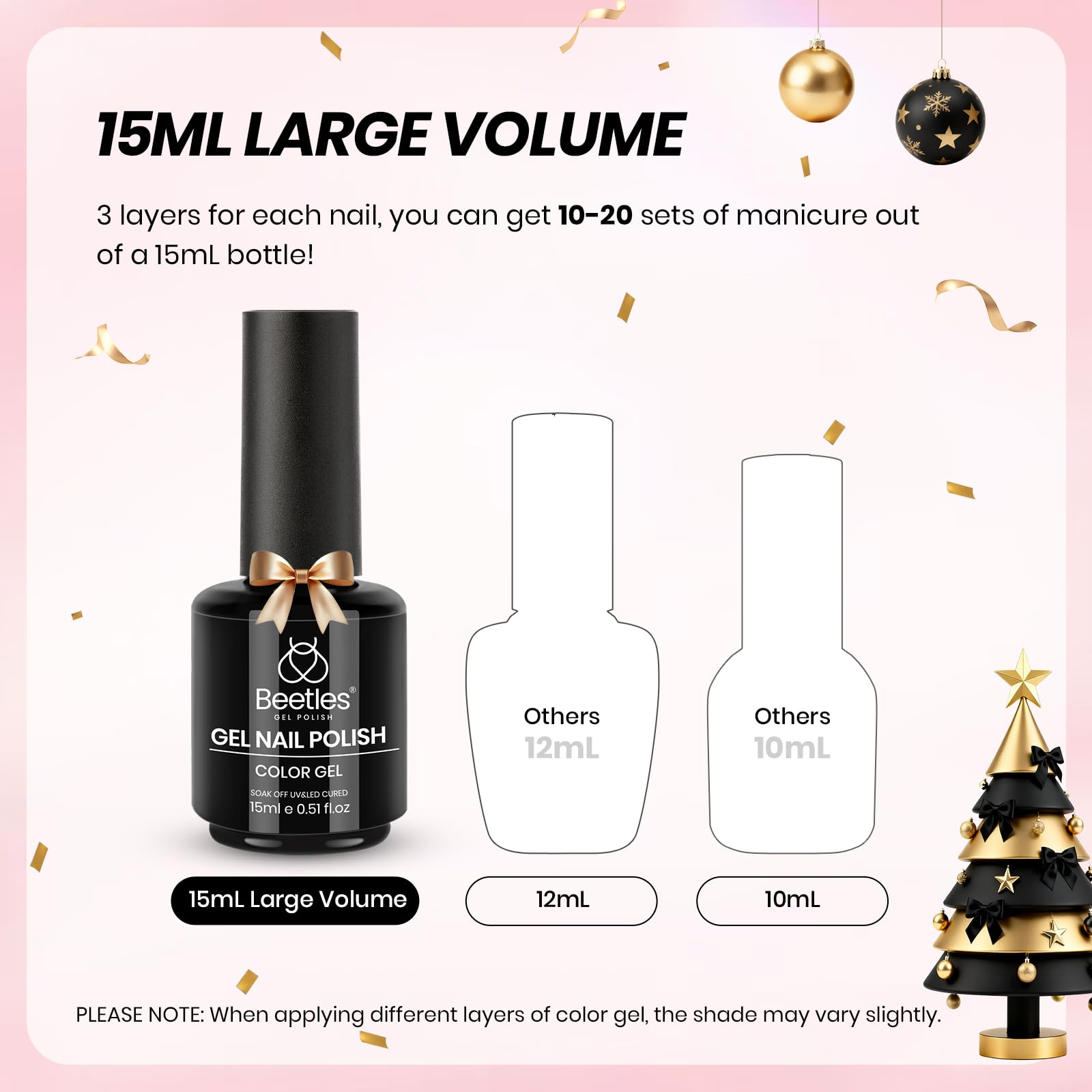 Beetles Gel Polish glossy finish close-up highlights mirror-like shine.