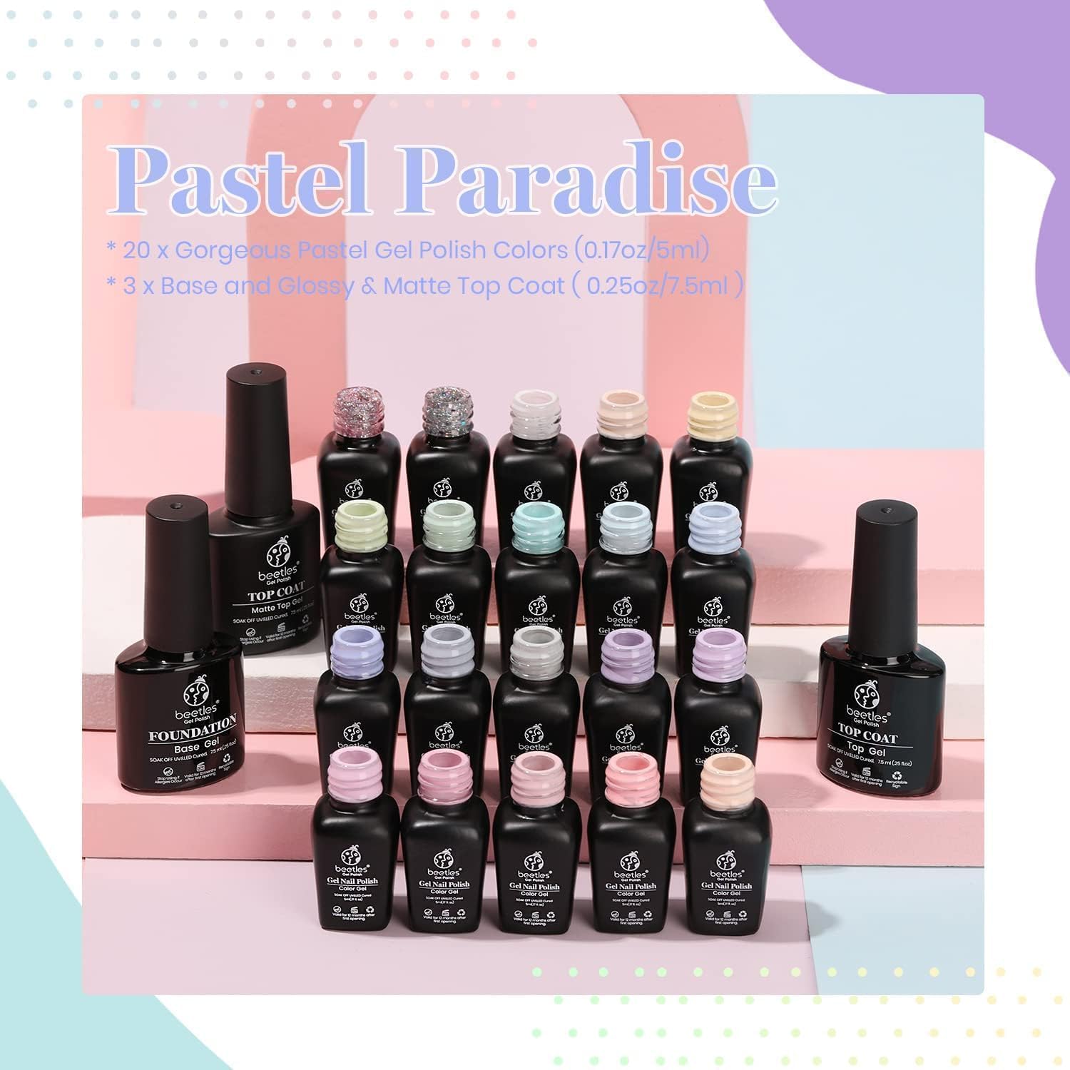 Beetles gel polish in hand demonstrates even coverage and long-wearing color.