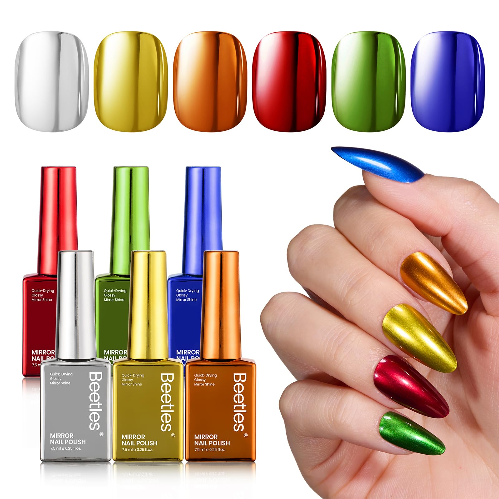 Beetles Gel Polish Jingle Jewels home manicure scene illustrating easy application