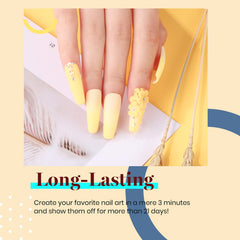 Beetles Gel Polish Lemon Chiffon in summer-ready nail color