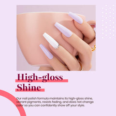 Beetles Gel Polish Lilac Purple brush-application scene highlights easy coverage for DIY nails