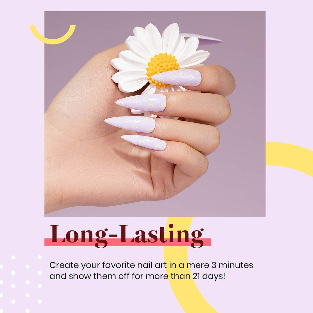 Beetles Gel Polish Lilac Purple curing UV-LED panel illustrates quick cure compatibility