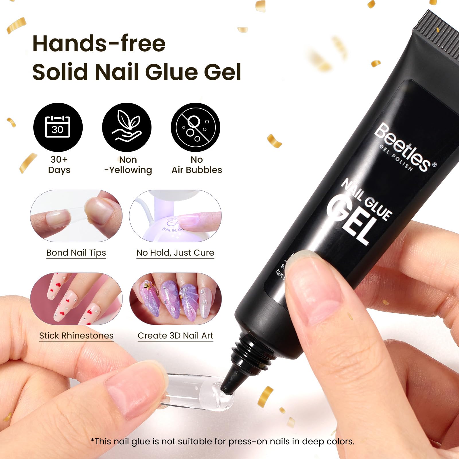 Beetles Gel Polish mini nail lamp delivers quick at-home curing.