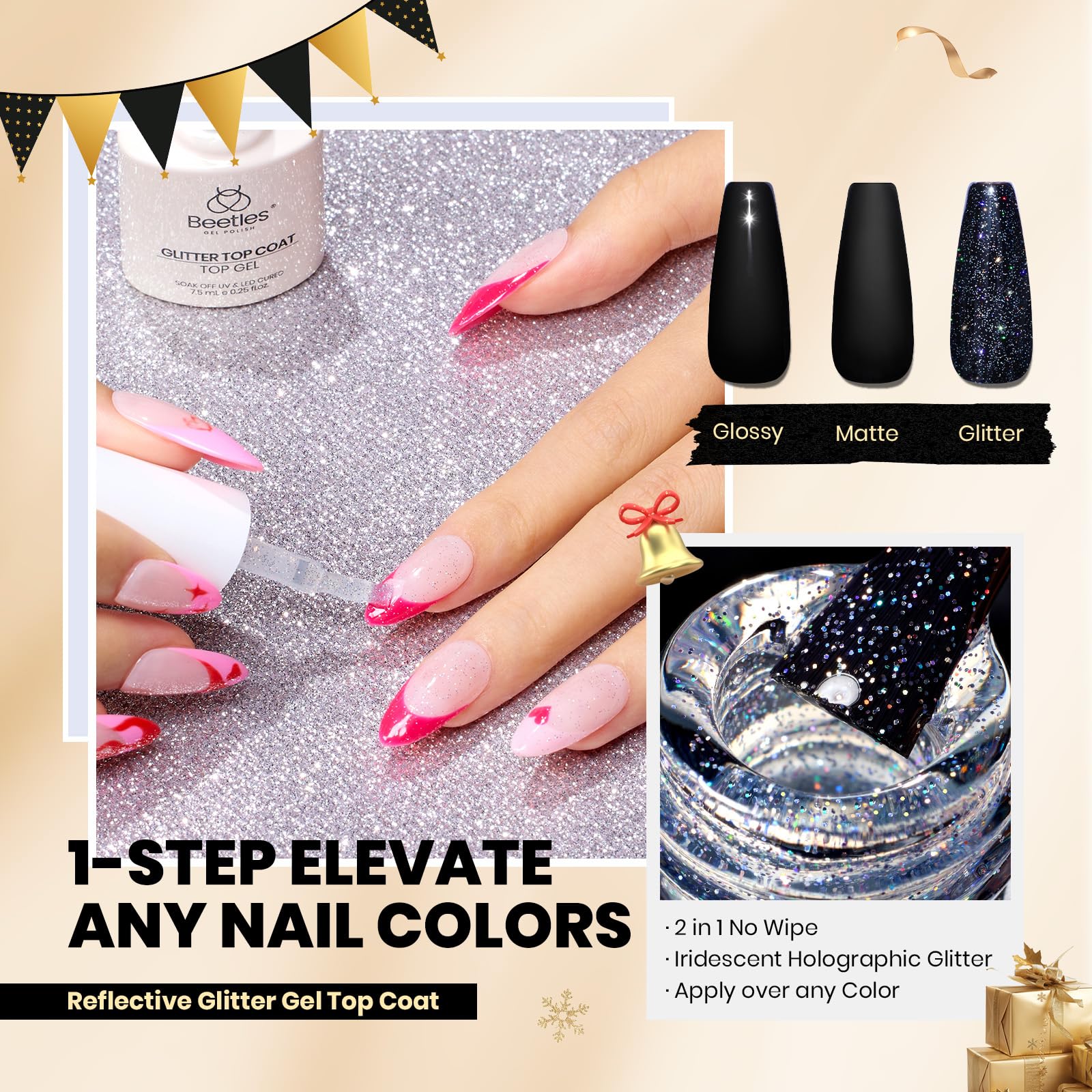 Beetles Gel Polish nail buffer preps nails for even color application.