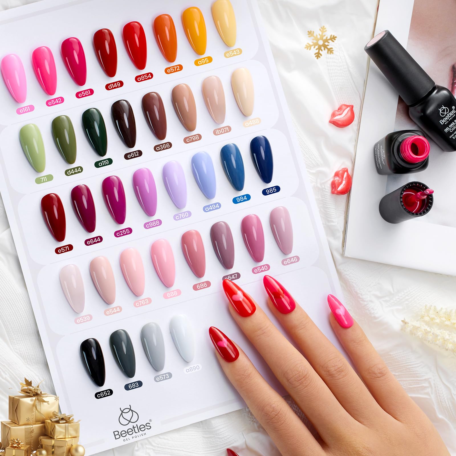 Beetles Gel Polish nail file offers precise shaping for clean prep.