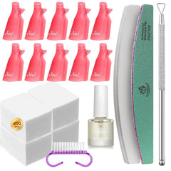 Beetles Gel Polish Remover Clip close-up shows secure grip for at-home removal
