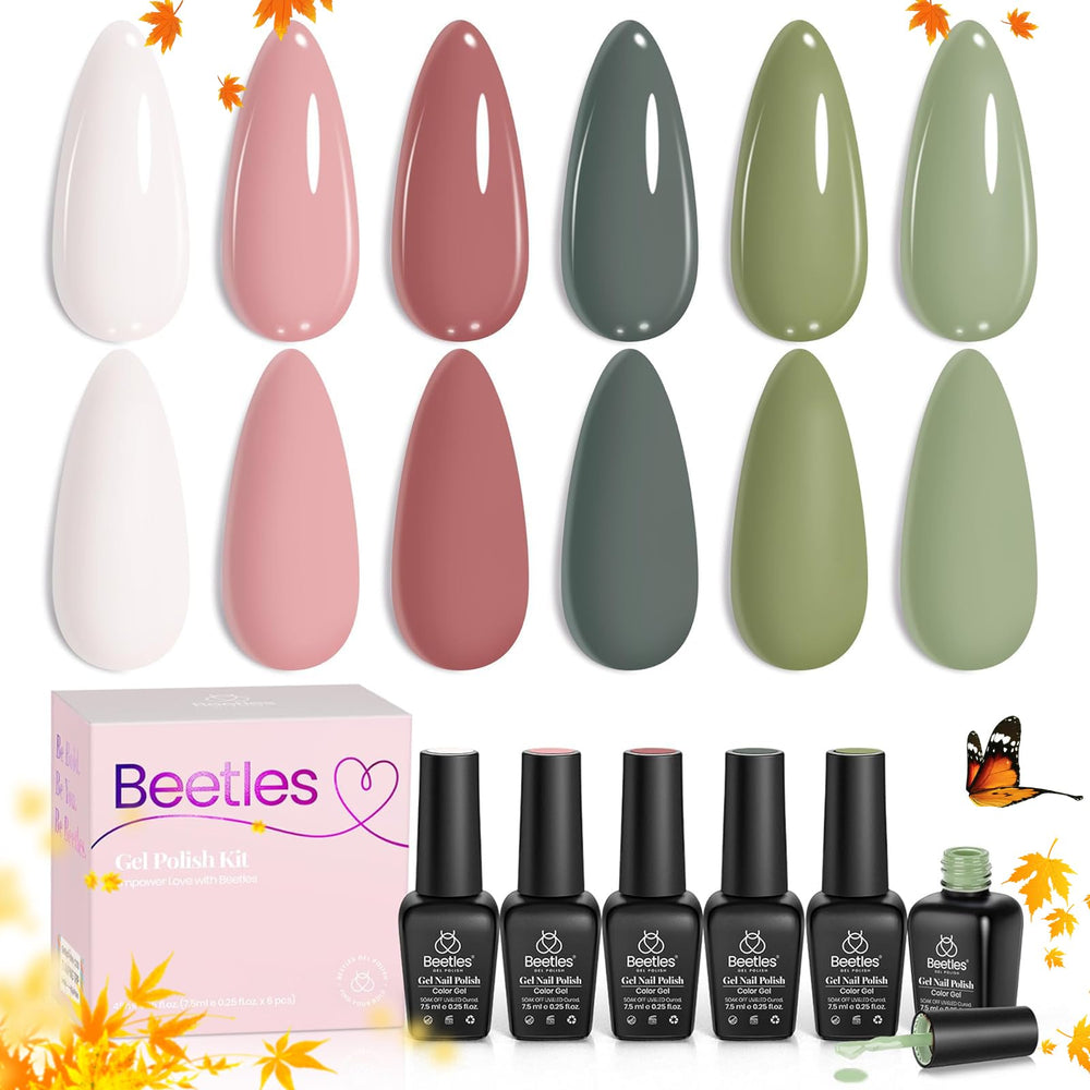 Beetles Gel Polish Sage Green bottle with glossy, long-wear color.