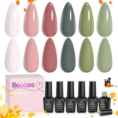 Beetles Gel Polish Sage Green bottle with glossy, long-wear color.