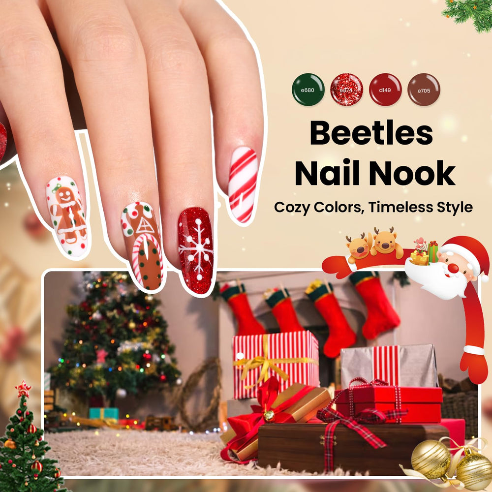 Beetles Gel Polish Self-Leveling Texture enables smooth, even color application at home.