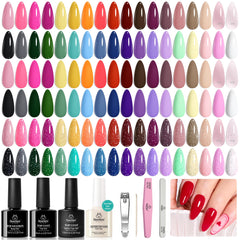 Beetles Gel Nail Polish Set with 36 colors for versatile DIY manicures.