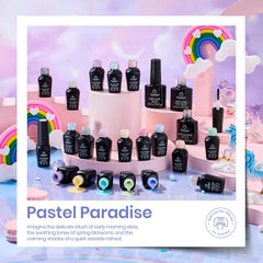 Beetles Gel Polish Set application steps image for quick at-home manicures.