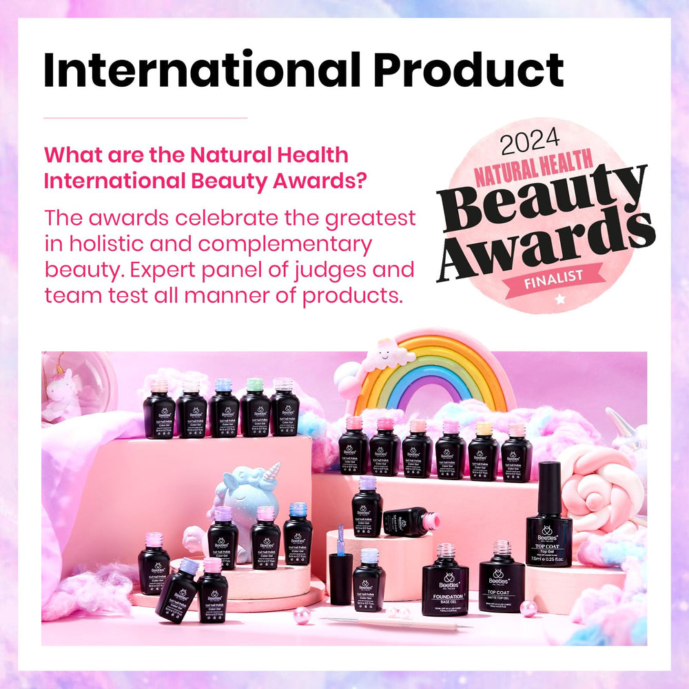 Beetles Gel Polish Set base coats provide a durable manicure foundation.