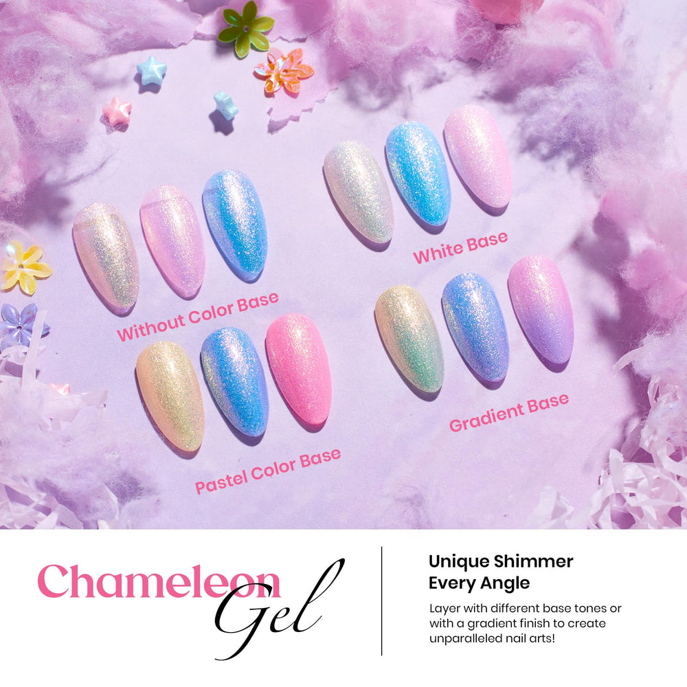Beetles Gel Polish Set chameleon glitter shades for festive looks.