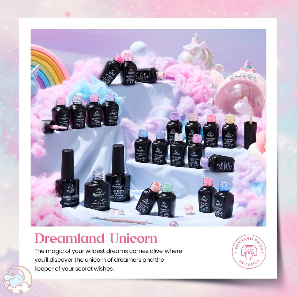 Beetles Gel Polish Set double-ended nail art pen for precise designs.