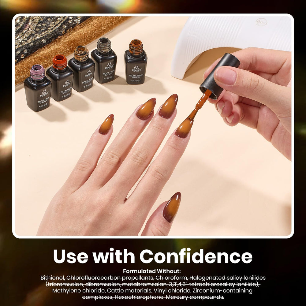 Beetles Gel Polish Set durable nails resist chipping with high opacity across layers