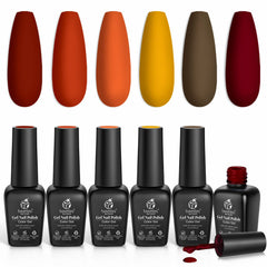 Beetles Gel Polish set yellow shade — vibrant fall color for long-lasting nails