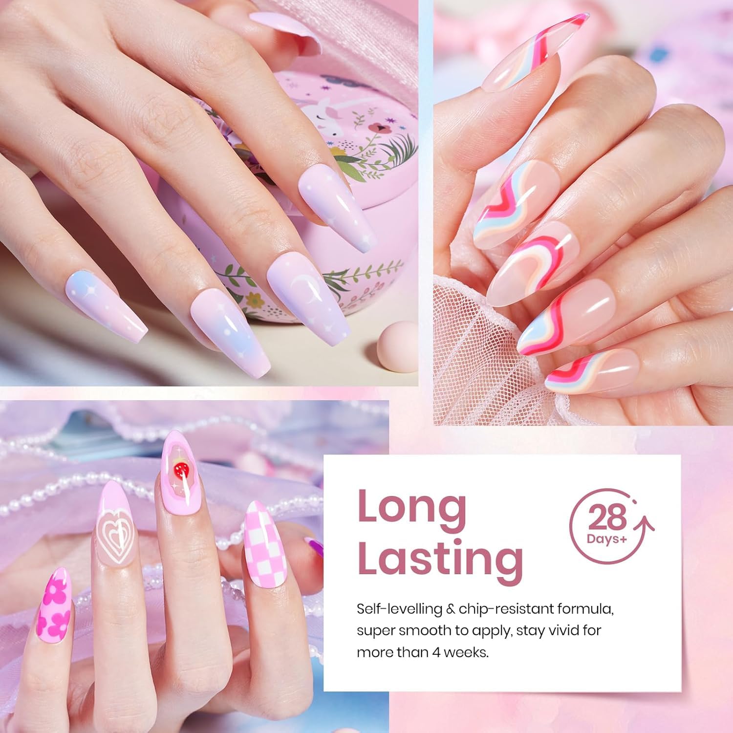 Beetles gel polish top coat swatch with glossy finish for long-lasting shine