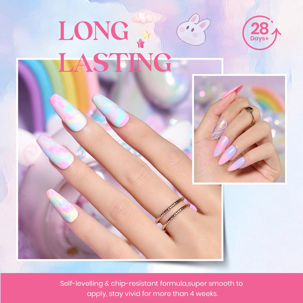 Beetles Gel Polish Set long wear potential and strong adhesion.
