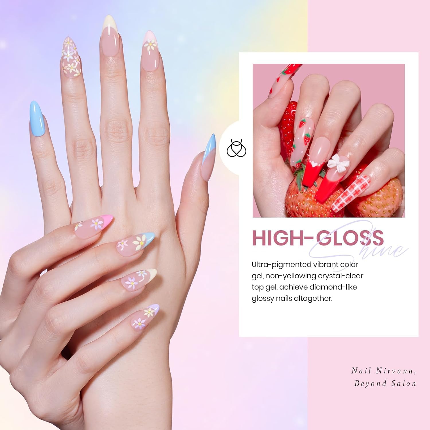 Beetles nail art ideas with glitter pink blue polishes for festive looks