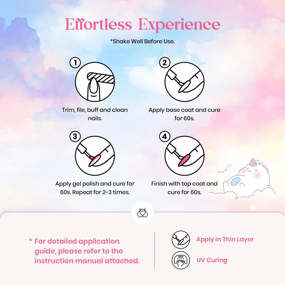 Beetles Gel Polish Set odorless formula with nine gentle ingredients.