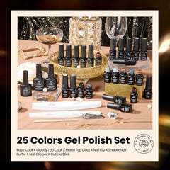 Beetles Gel Polish Set top coat base coat application highlights easy layering and durable shine