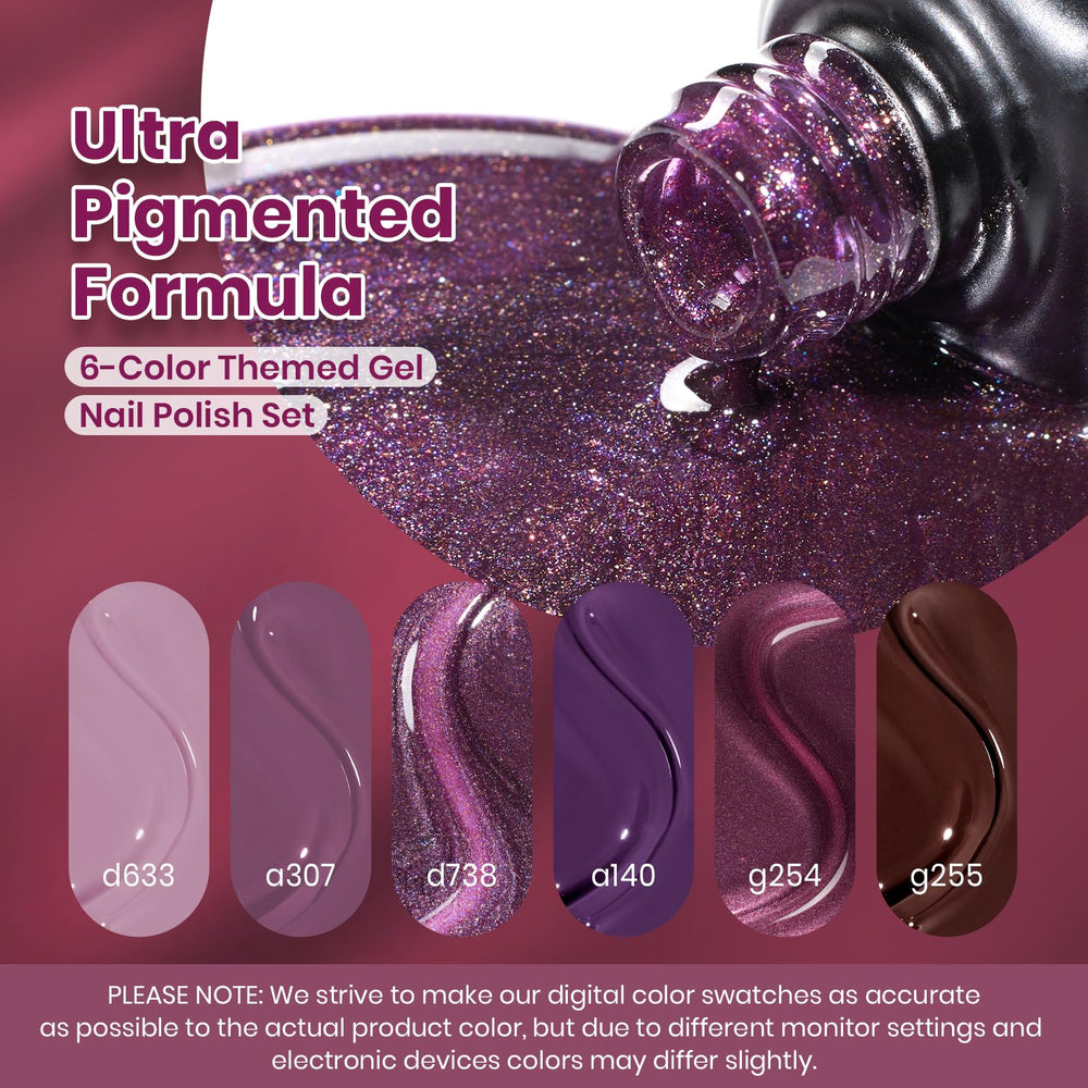 Beetles Gel Polish six-color swatches display palette options for seasonal nail art.