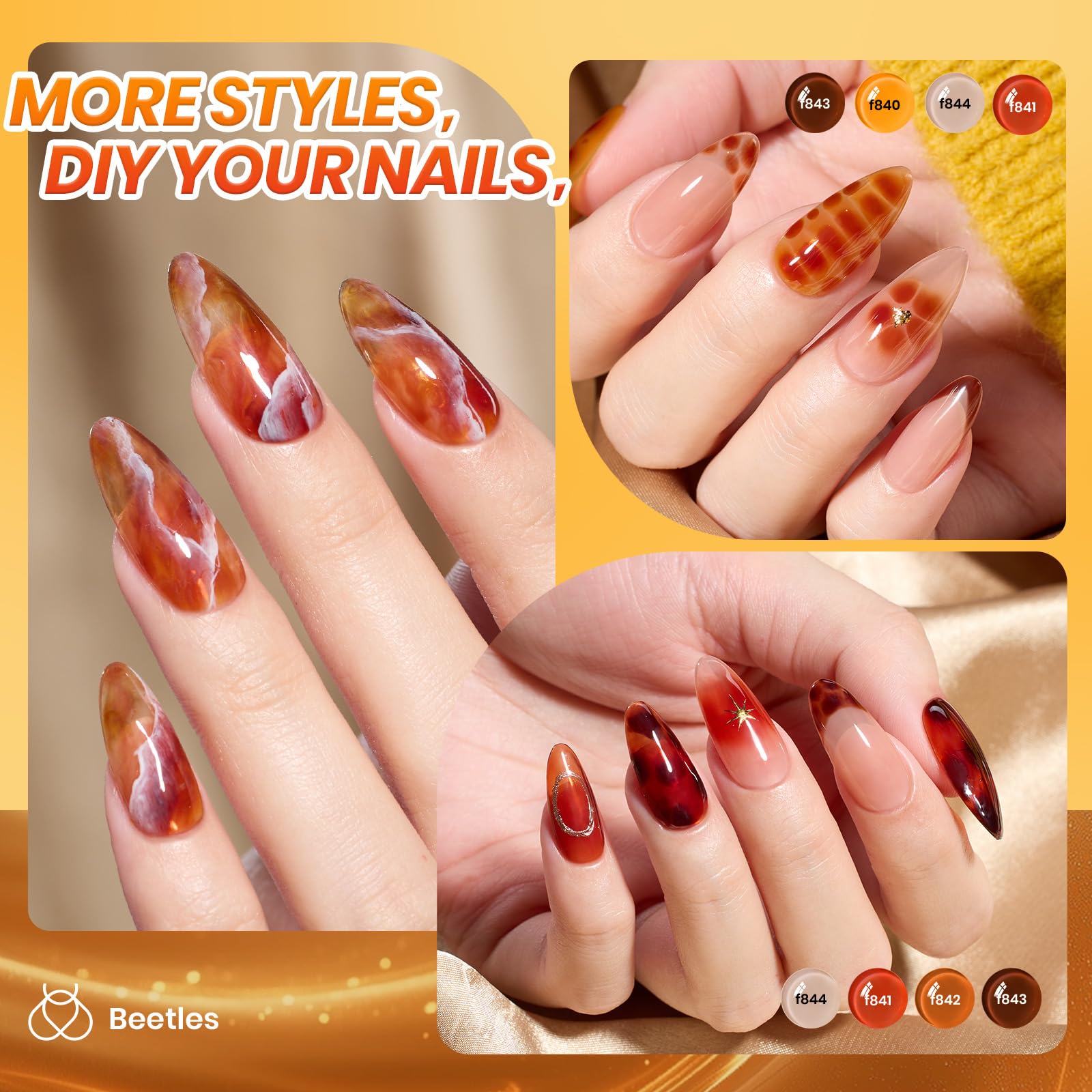 Beetles Gel Polish Soft Nude Gradient for subtle Korean-style nails.
