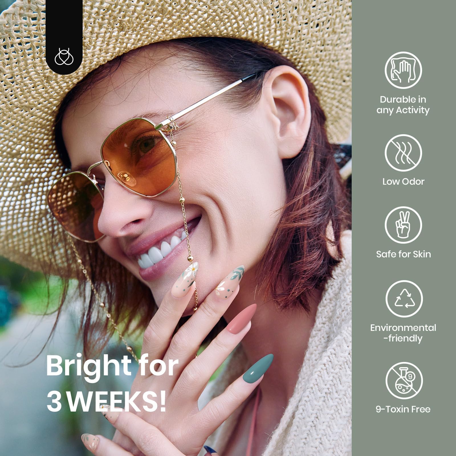 Beetles Gel Polish tranquil grace nails for salon-like at-home results.