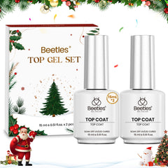 Beetles Gel Top Coat Set Christmas Limited: festive gloss and holiday-ready shine