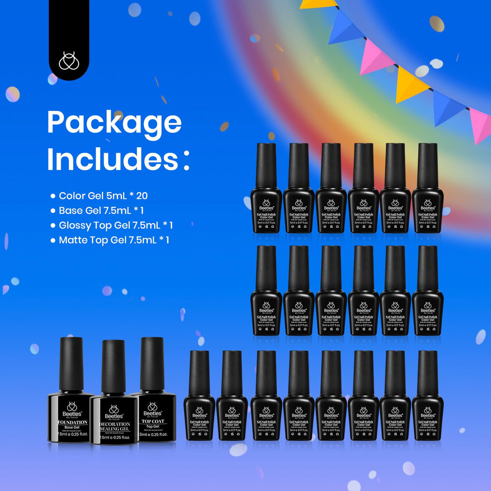 Beetles gift-pack nail polish for women and girls to explore color.