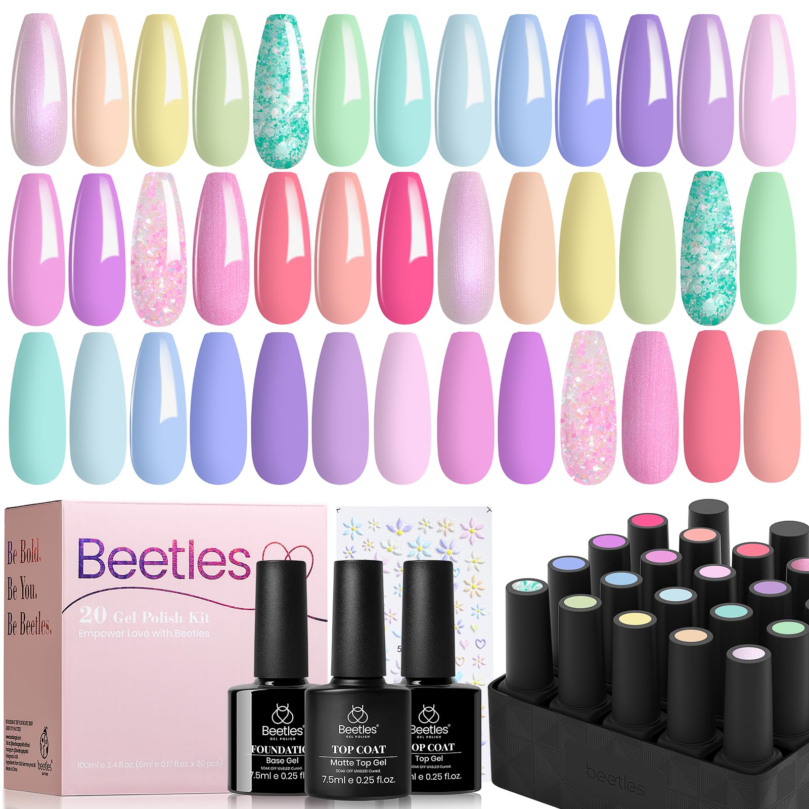 Beetles gift-ready nail polish set appeals as thoughtful present for women who love nails.