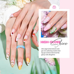 Beetles glitter shimmer polish bottle open reveals sparkling, luminous effect.
