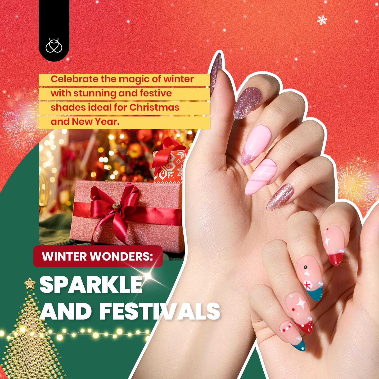 Beetles Glitter Top Coat bottle adds shimmering accents for standout nails.