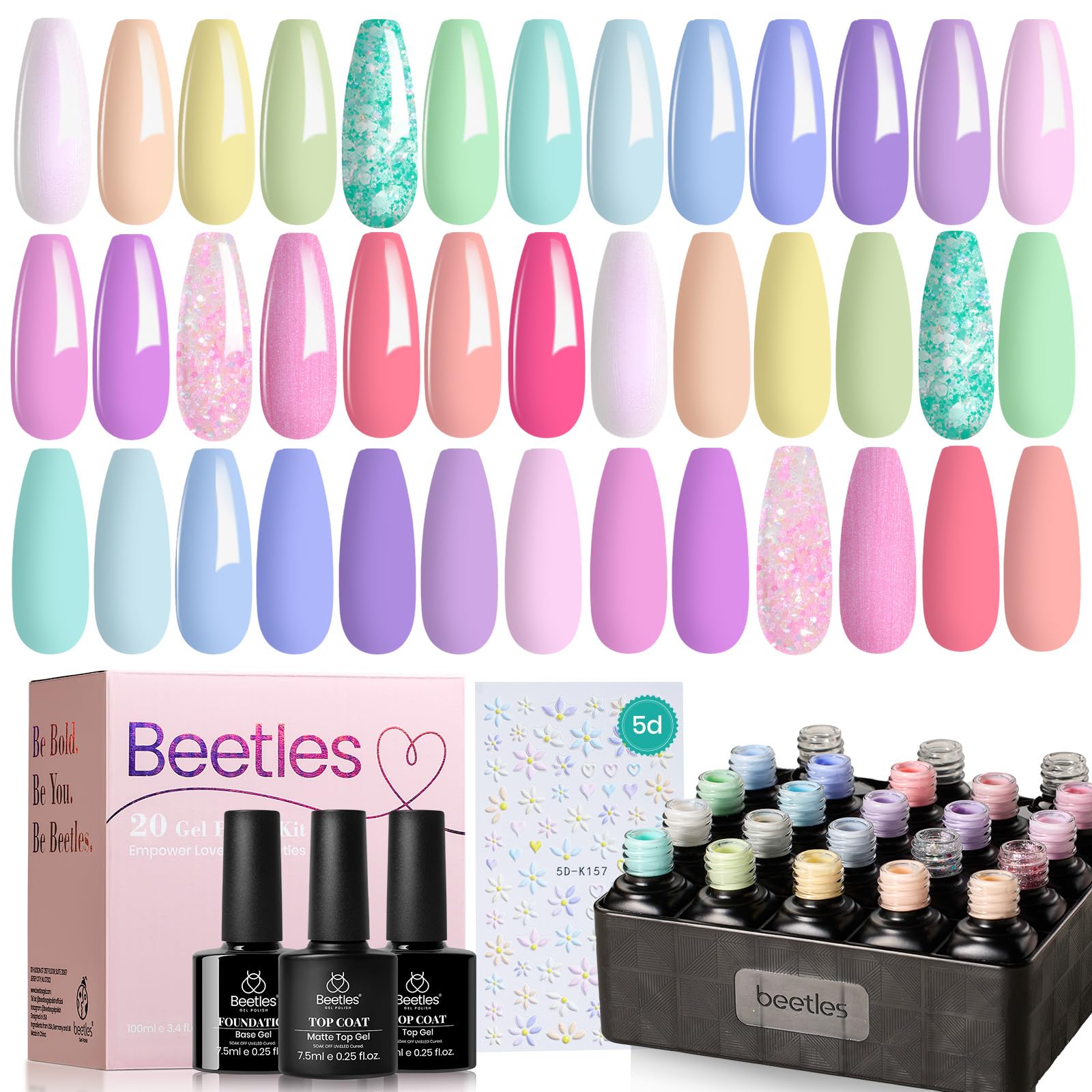 Beetles glossy matte finish nails showcase premium shine and flawless appeal.