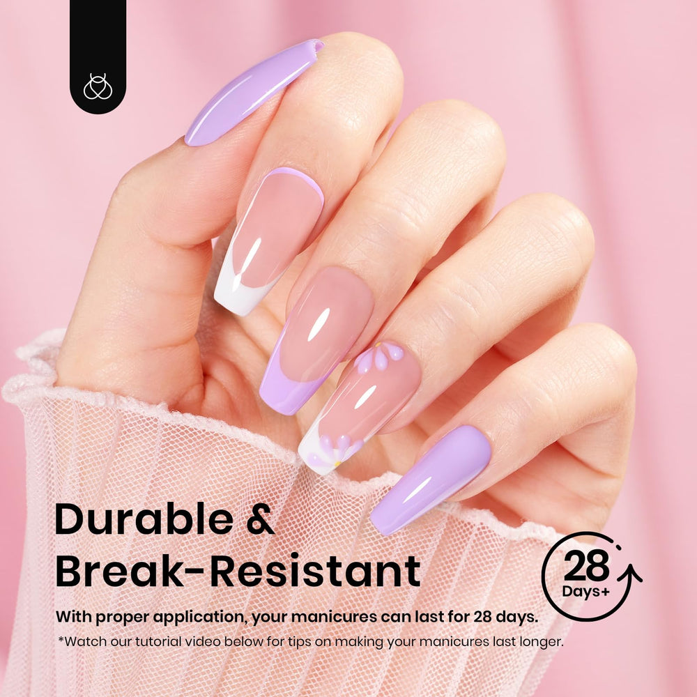 Beetles Half-matte finish on tips for natural look.