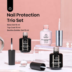 Beetles hema-free pink builder gel application demonstrates smooth brush strokes for precise sculpting