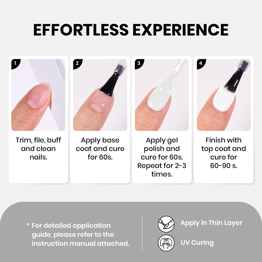 Beetles home manicure setup featuring white gel polish for DIY nails