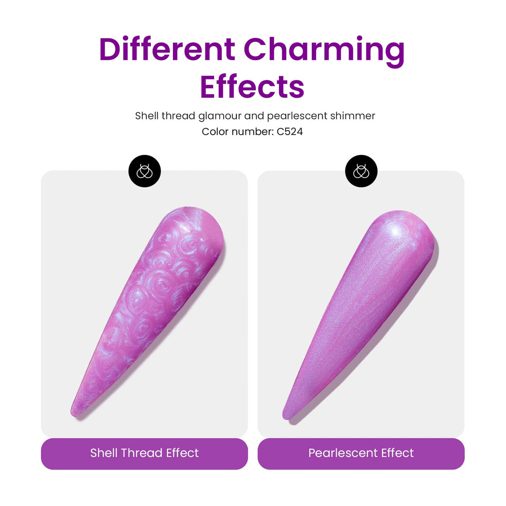 Beetles hot pink gel nail polish set diy-manicure ready for at-home creative nails.