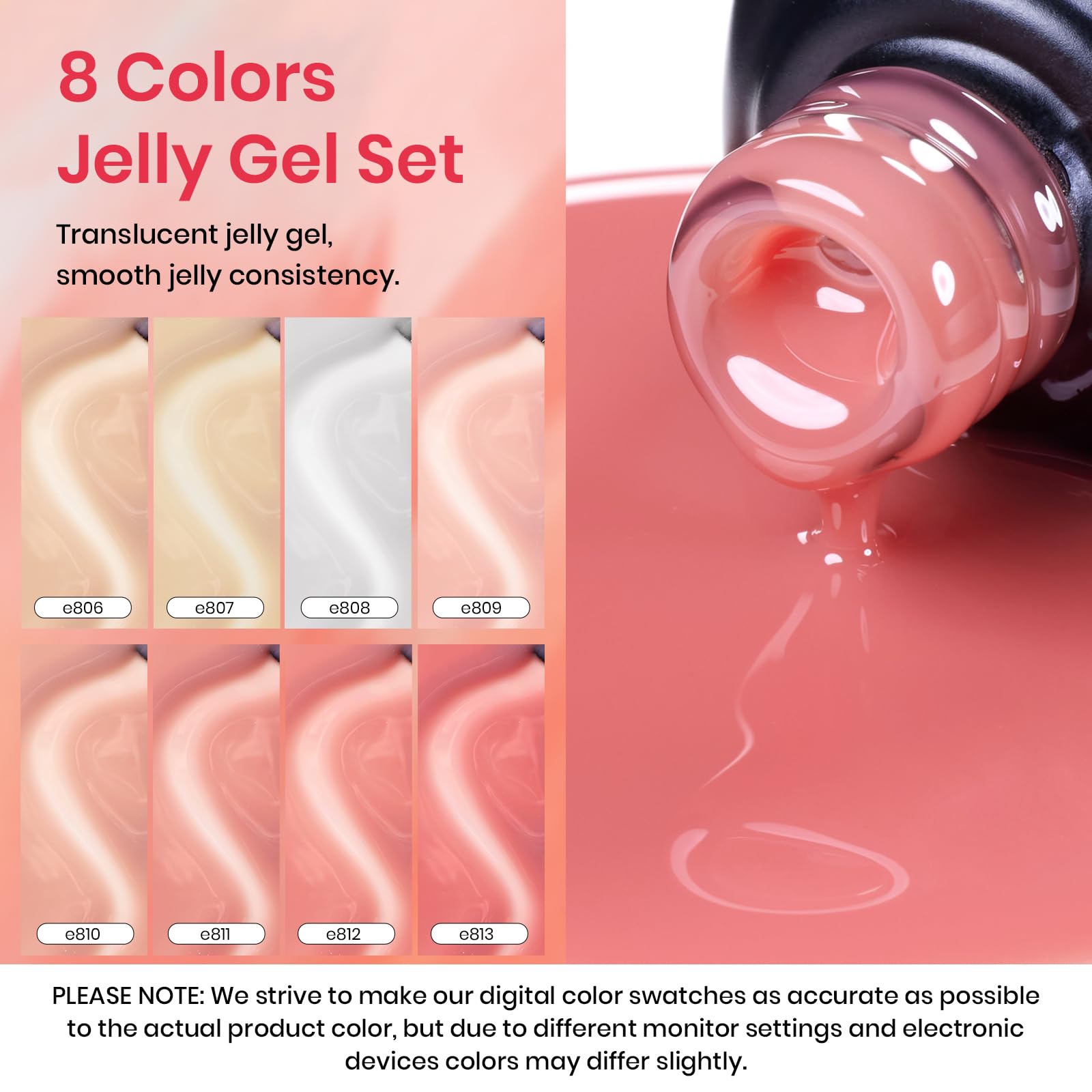 Envase compacto Beetles Jelly Gel, ideal para regalo de belleza.