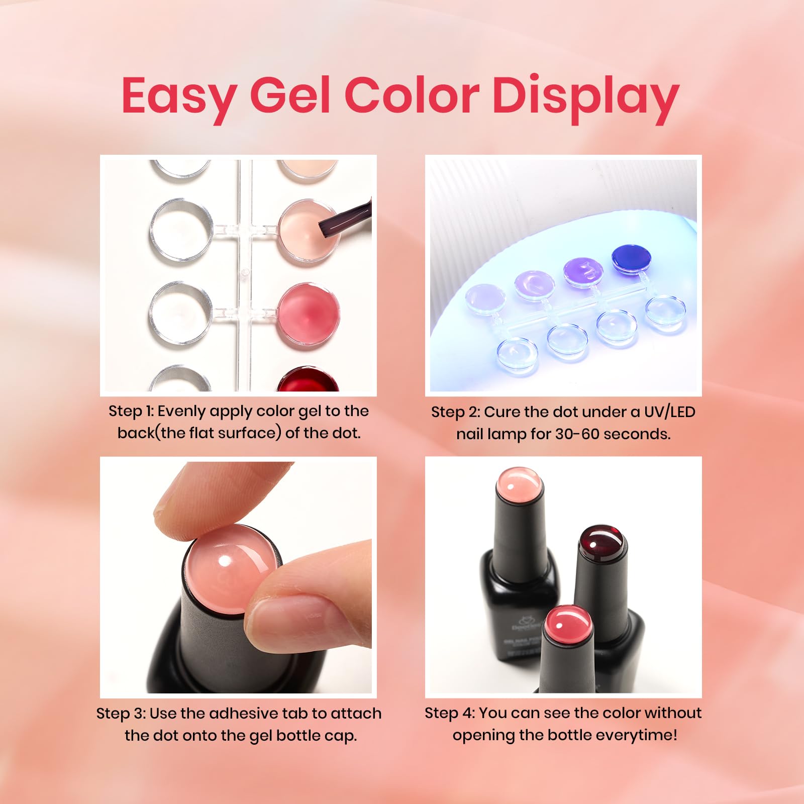 Kit Beetles Jelly Gel para manicura en casa con aplicación sencilla.
